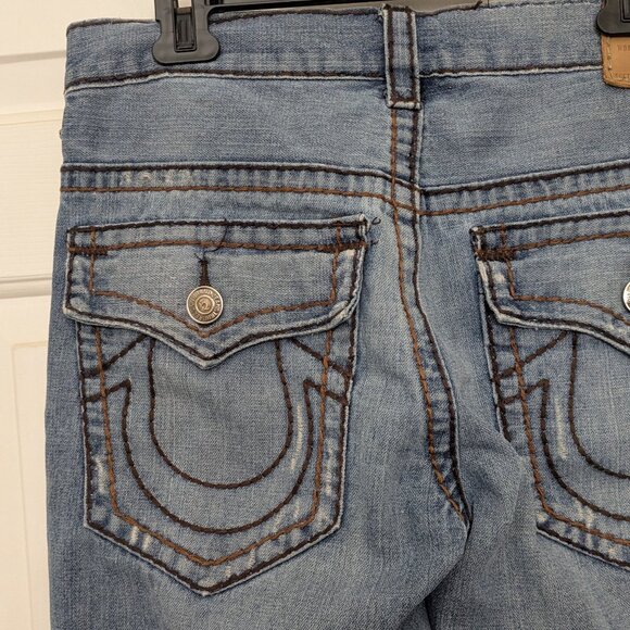 True Religion Men's  Relaxed Straight  Size 34 Blue - Picture 9 of 16